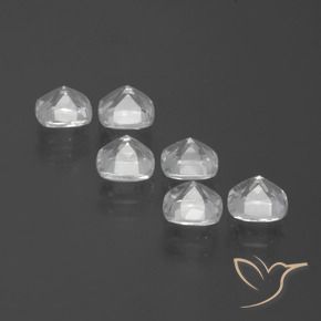 Pedras preciosas de Topázio Branco claro natural de 3.16 ct, Almofada, VVS-VS