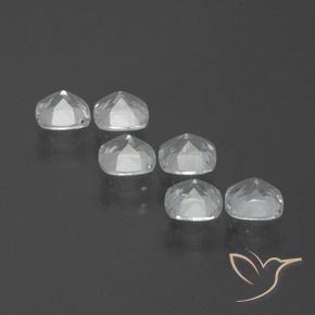 Pedras preciosas de Topázio Branco claro natural de 2.92 ct, Almofada, VVS-VS