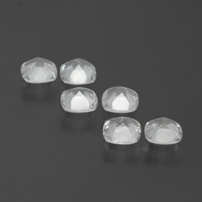 Pedras preciosas de topázio branco natural de 2,60 ct, almofada cortada, VVS-VS