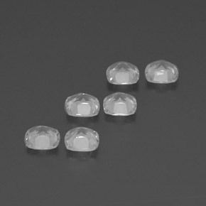 Pedras preciosas de topázio branco natural de 2,75 ct, almofada cortada, VVS-VS