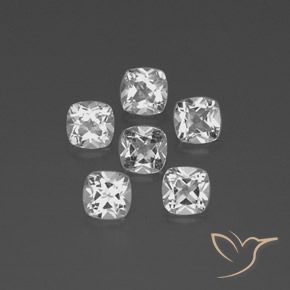 Pedras preciosas de Topázio Branco natural de 3.05 ct, Almofada, VVS-VS