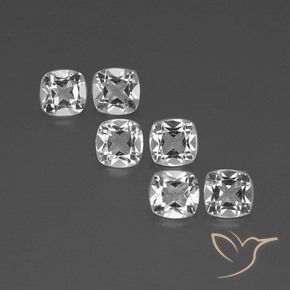 2.81ctw Natural Branco claro Topázio, Almofada, VVS-VS