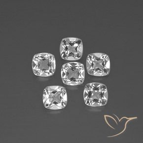 Pedras preciosas de Topázio Branco claro natural de 2.81 ct, Almofada, VVS-VS