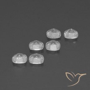 Pedras preciosas de Topázio Branco claro natural de 2.81 ct, Almofada, VVS-VS
