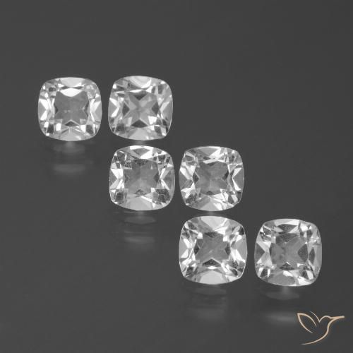 2.74ctw Natural Branco Topázio, Almofada, VVS-VS
