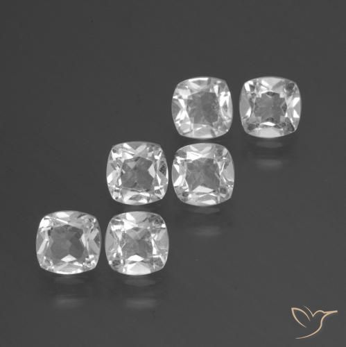 Pedras preciosas de Topázio Branco natural de 2.81 ct, Almofada, VVS-VS