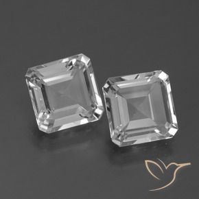 Pedras preciosas de Topázio Branco natural de 5.52 ct, Corte Octógono / Esmeralda, VS