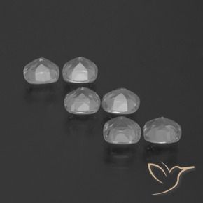 Pedras preciosas de Topázio Branco claro natural de 3.06 ct, Almofada, VVS-VS