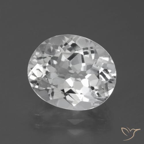 5.63ct Natural Branco Topázio, oval, VVS-VS