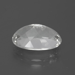 Topázio branco natural 5,51ct, corte oval, VVS