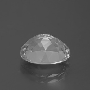Topázio branco natural 5,51ct, corte oval, VVS