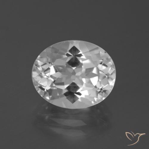 5.19ct Natural Branco claro Topázio, oval, VVS