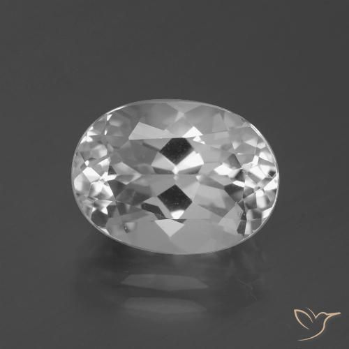5.21ct Natural Branco claro Topázio, oval, VVS-VS