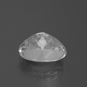 Topázio branco natural 5,20ct, corte oval, VVS