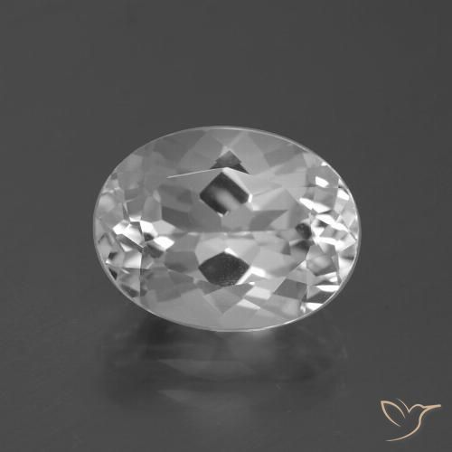 5.36ct Natural Branco claro Topázio, oval, VVS