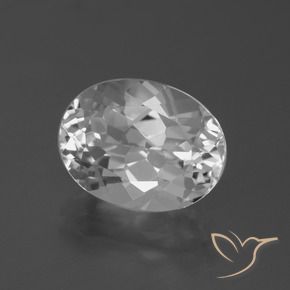 Topázio Branco claro Natural 5.36ct, oval, VVS