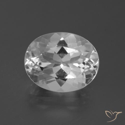 5.40ct Natural Branco claro Topázio, oval, VS