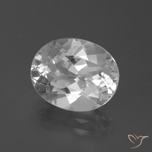 Topázio Branco claro Natural 5.40ct, oval, VS