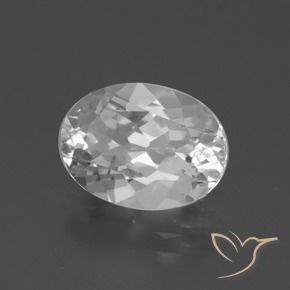 Topázio Branco Natural 4.75ct, oval, VVS