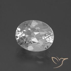 Topázio Branco claro Natural 4.55ct, oval, VVS-VS