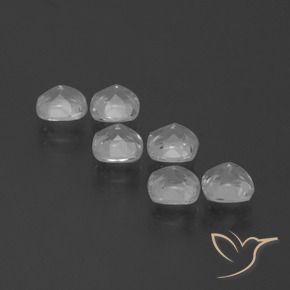 Pedras preciosas de Topázio Branco claro natural de 3.33 ct, Almofada, VVS-VS