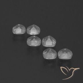 Pedras preciosas de Topázio Branco claro natural de 3.19 ct, Almofada, VVS-VS
