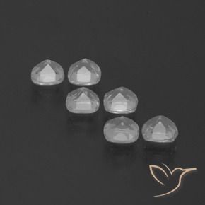 Pedras preciosas de Topázio Branco claro natural de 3.29 ct, Almofada, VVS-VS