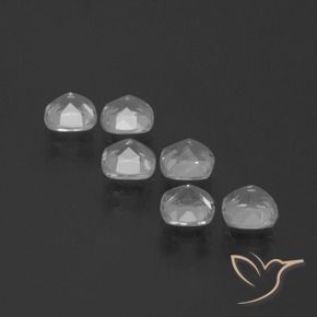 Pedras preciosas de Topázio Branco claro natural de 3.11 ct, Almofada, VVS-VS
