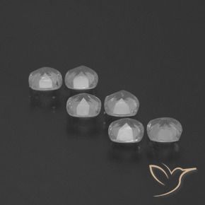 Pedras preciosas de Topázio Branco claro natural de 2.60 ct, Almofada, VVS-VS
