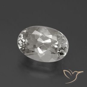 Topázio branco quente Natural 4.58ct, oval, VVS