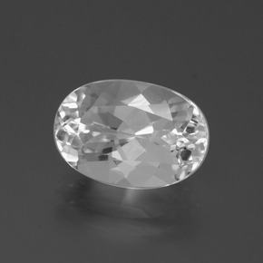 Topázio Branco Natural 4.86ct, Corte Oval, VVS