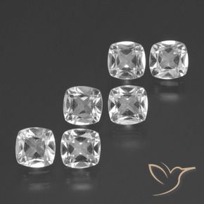 Pedras preciosas de Topázio Branco claro natural de 2.61 ct, Almofada, VVS-VS