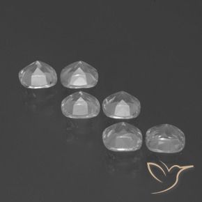 Pedras preciosas de Topázio Branco claro natural de 2.96 ct, Almofada, VVS-VS