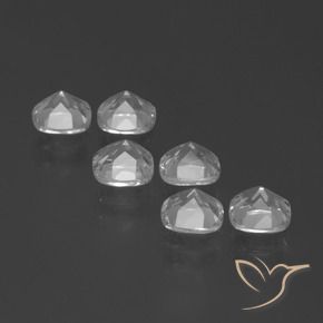 Pedras preciosas de Topázio Branco claro natural de 3.08 ct, Almofada, VVS-VS