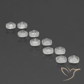 Pedras preciosas de Topázio Branco claro natural de 4.47 ct, Almofada, VVS-VS