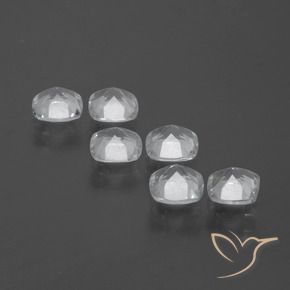 Pedras preciosas de Topázio Branco claro natural de 3.07 ct, Almofada, VVS-VS