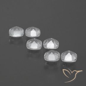 Pedras preciosas de Topázio Branco claro natural de 3.15 ct, Almofada, VVS-VS