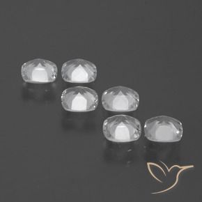 Pedras preciosas de Topázio Branco claro natural de 3.15 ct, Almofada, VVS-VS