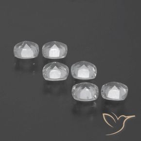 Pedras preciosas de Topázio Branco claro natural de 3.04 ct, Almofada, VVS-VS