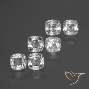 Pedras preciosas de Topázio Branco claro natural de 2.71 ct, Almofada, VVS-VS