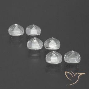 Pedras preciosas de Topázio Branco claro natural de 3.04 ct, Almofada, VVS-VS