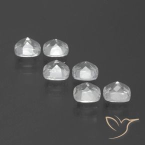 Pedras preciosas de Topázio Branco claro natural de 2.84 ct, Almofada, VVS-VS