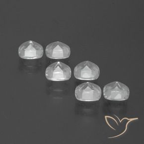 Pedras preciosas de Topázio Branco claro natural de 3.00 ct, Almofada, VVS-VS