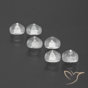 Pedras preciosas de Topázio Branco natural de 2.64 ct, Almofada cortada, VVS-VS