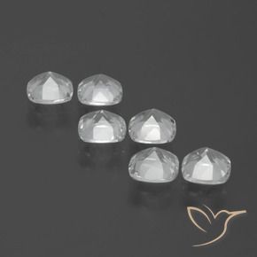 Pedras preciosas de Topázio Branco claro natural de 2.78 ct, Almofada, VVS-VS
