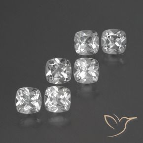 Pedras preciosas de Topázio Branco natural de 2.91 ct, Almofada, VVS-VS