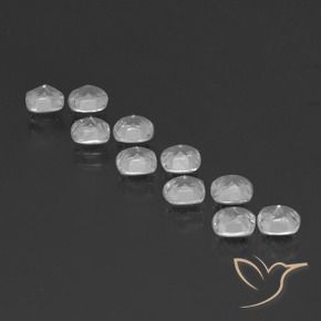 Pedras preciosas de Topázio Branco claro natural de 4.31 ct, Almofada, VVS-VS