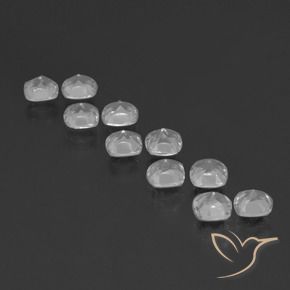 Pedras preciosas de Topázio Branco claro natural de 4.77 ct, Almofada, VVS-VS