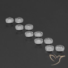 Pedras preciosas de Topázio Branco claro natural de 4.50 ct, Almofada, VVS-VS