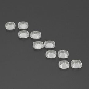 Pedras preciosas de Topázio Branco natural de 4.46 ct, Almofada cortada, VVS-VS